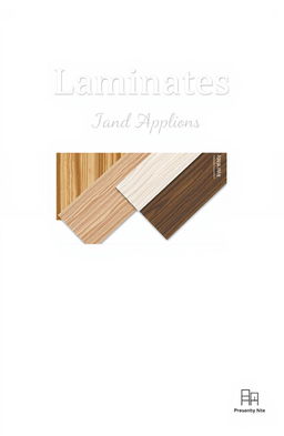 A professional and sleek front page design for a report on laminates