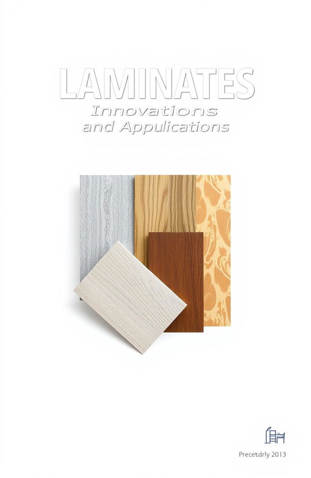 A professional and sleek front page design for a report on laminates