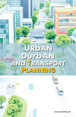 A professional and visually appealing cover page for an urban design and transport planning document