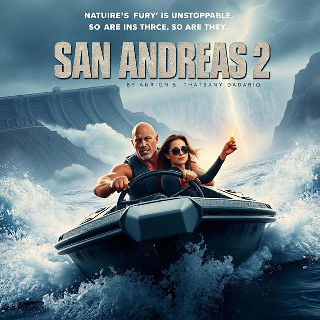 A thrilling movie poster concept for 'San Andreas 2 (2023)'