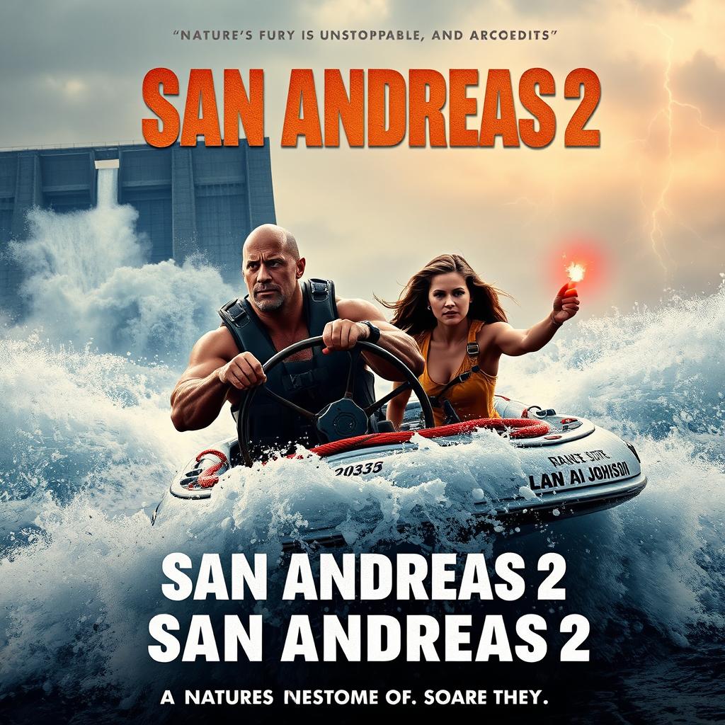 A thrilling movie poster concept for 'San Andreas 2 (2023)'