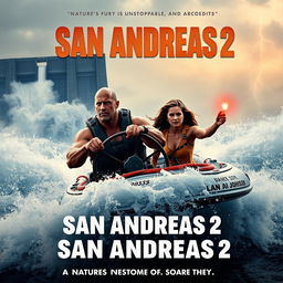 A thrilling movie poster concept for 'San Andreas 2 (2023)'