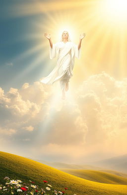 A serene and ethereal scene depicting the concept of 'Ascension'