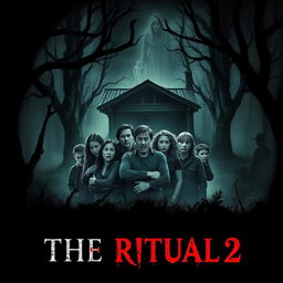 An intense movie poster for 'The Ritual 2' (2024), capturing the essence of horror