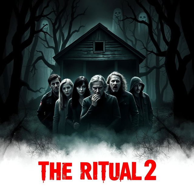 An intense movie poster for 'The Ritual 2' (2024), capturing the essence of horror