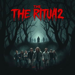 A gripping movie poster for 'The Ritual 2' (2024), showcasing a terrifying horror theme