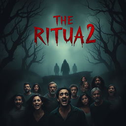 A chilling movie poster for 'The Ritual 2' (2024), embodying the essence of horror