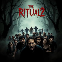 A chilling movie poster for 'The Ritual 2' (2024), embodying the essence of horror