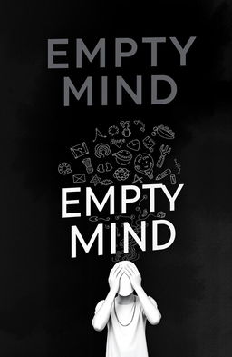A book cover featuring a dark background with an abstract and moody atmosphere