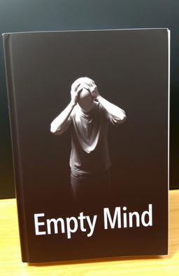 A dark book cover featuring a pale, faceless person standing in the foreground with their hands on their head, expressing a sense of despair or confusion