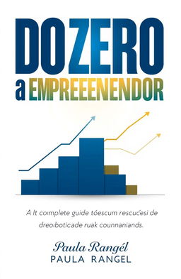 A professional and minimalist book cover design for 'Do Zero a Empreendedor: Estratégias para um Negócio de Sucesso'