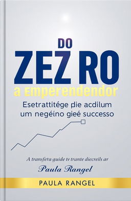 A professional and minimalist book cover design for 'Do Zero a Empreendedor: Estratégias para um Negócio de Sucesso'