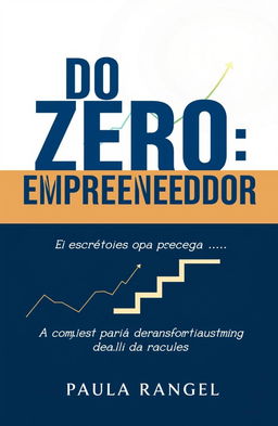 A professional and minimalist book cover design for 'Do Zero a Empreendedor: Estratégias para um Negócio de Sucesso'