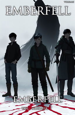 The book cover for **EMBERFELL**, written by Shifas, Vol 1