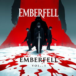 The book cover for **EMBERFELL**, written by Shifas, Vol 1