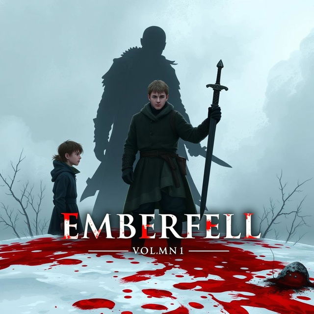 The book cover for **EMBERFELL**, written by Shifas, Vol 1