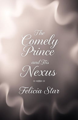 A book cover design featuring a light texture that conveys a sense of softness and romance