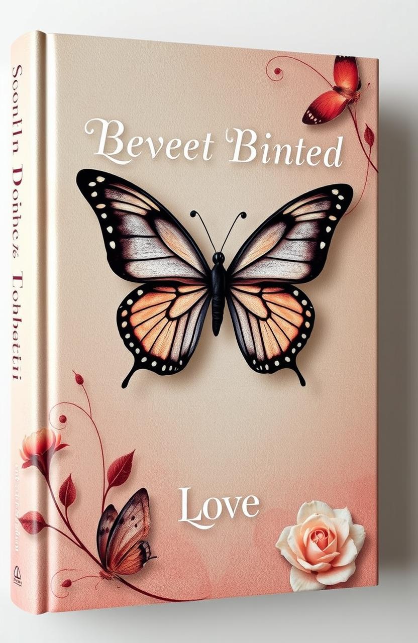 A beautiful book cover featuring a soft texture and light color scheme, infused with hints of love