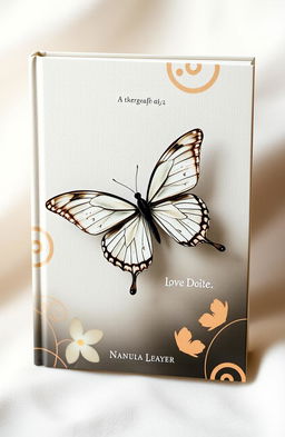 A beautiful book cover featuring a soft texture and light color scheme, infused with hints of love