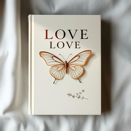 A captivating book cover characterized by a soft texture and a light color palette, subtly infused with hints of love