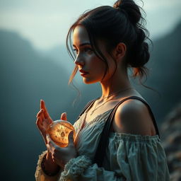 An engaging narrative featuring a determined woman who possesses a unique memory stone, enabling her to access the memories of a missing person