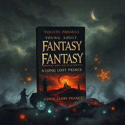 A whimsical and artistic book cover depicting elements of young adult fantasy