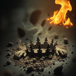 An artistic portrait orientation image featuring a hauntingly beautiful scene that conveys a sense of magic