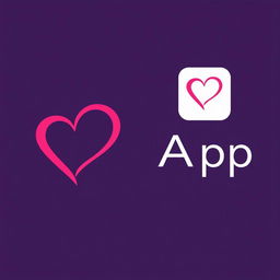 A modern and stylish logo design for a dating app