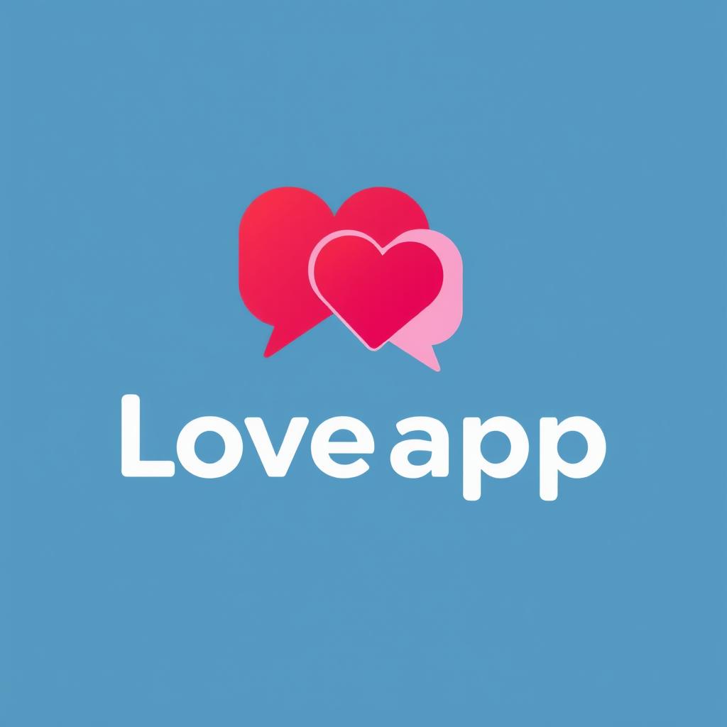 A modern and attractive logo design for a dating app