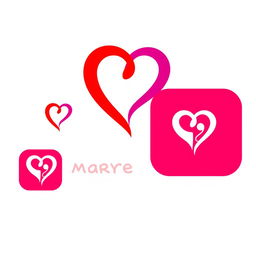 A modern and captivating logo design for a dating app, featuring a stylized heart shape that elegantly incorporates two entwined figures or silhouettes representing connection and partnership