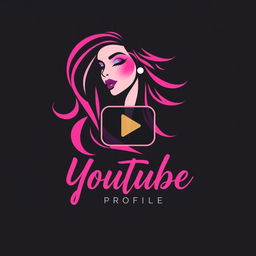 Design a women's logo for a YouTube profile