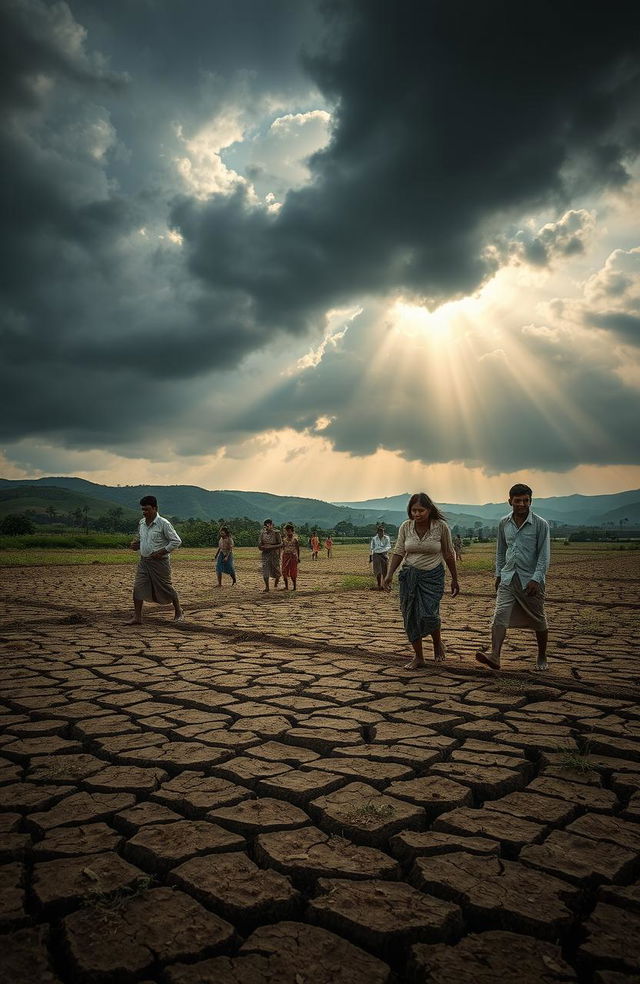 A dramatic depiction of the struggle in Sri Lanka's rice bowl during a famine