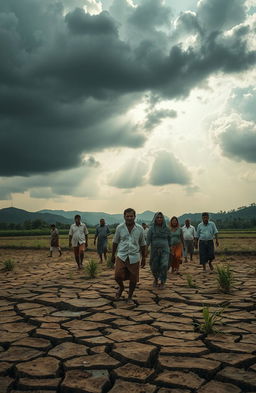 A dramatic depiction of the struggle in Sri Lanka's rice bowl during a famine