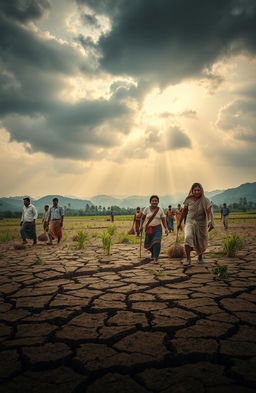 A dramatic depiction of the struggle in Sri Lanka's rice bowl during a famine