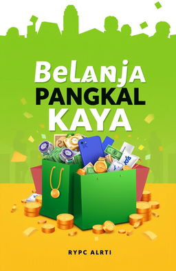 An eye-catching ebook cover design for the title 'Belanja Pangkal Kaya'