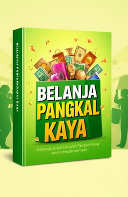 An eye-catching ebook cover design for the title 'Belanja Pangkal Kaya'