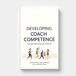 A modern, minimalistic book cover for the project titled 'Developing Coach Competence for Holistic Athlete Development', with the Turkish title prominently displayed: 'BÜTÜNCÜL SPORCU GELİŞİMİ ANTRÖNÖR EL KİTABI'