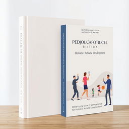 A modern, minimalistic book cover for the project titled 'Developing Coach Competence for Holistic Athlete Development', with the Turkish title prominently displayed: 'BÜTÜNCÜL SPORCU GELİŞİMİ ANTRÖNÖR EL KİTABI'