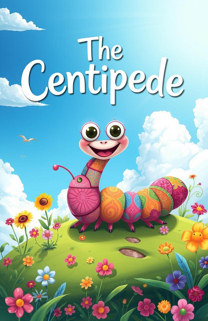 A vibrant and imaginative illustration inspired by the title "The Centipede"