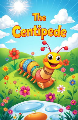 A vibrant and imaginative illustration inspired by the title "The Centipede"