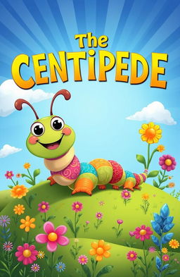 A vibrant and imaginative illustration inspired by the title "The Centipede"