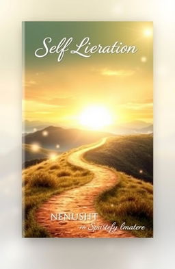 A captivating book cover design depicting a journey of self-liberation and spiritual discovery