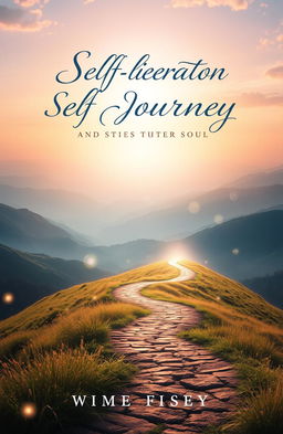 A captivating book cover design depicting a journey of self-liberation and spiritual discovery