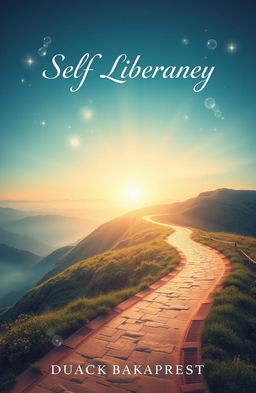 A captivating book cover design depicting a journey of self-liberation and spiritual discovery
