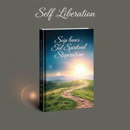 A captivating book cover design depicting a journey of self-liberation and spiritual discovery