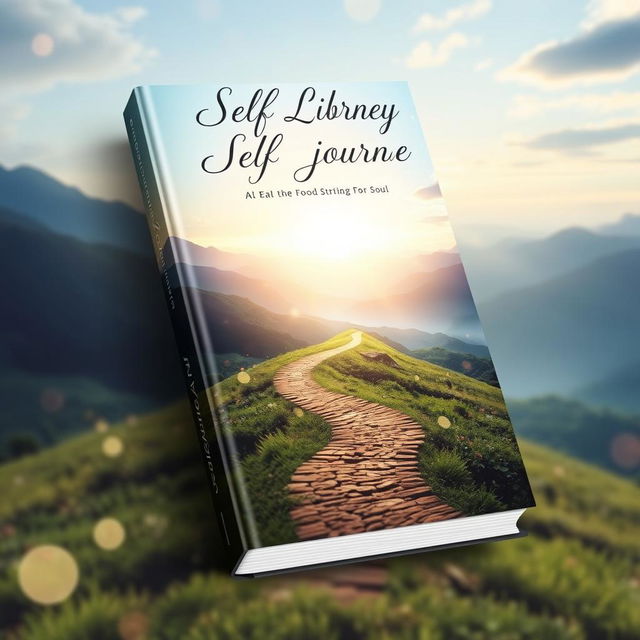 A captivating book cover design depicting a journey of self-liberation and spiritual discovery