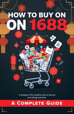 A visually appealing ebook cover that illustrates the theme of buying on the Chinese platform 1688