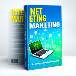A captivating book cover design for an internet marketing guide