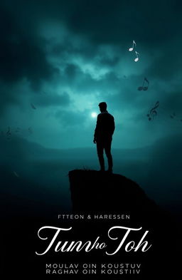 A hauntingly beautiful scene depicting a melancholic atmosphere inspired by the song 'Tum Ho Toh'
