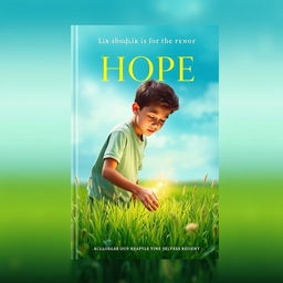 A contemporary and captivating book cover design that conveys hope and transformation